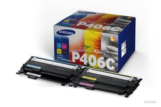 Samsung CLT-P406C 4-pk CYMK Toner Crt (1,500 / 1,000 pages)