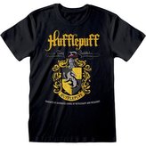 Pánské tričko Harry Potter: Hufflepuff - Mrzimor znak (L) černé bavlna