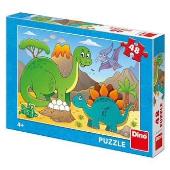 Happy Dino: puzzle 48 dielikov