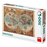 Mapa sveta historická: puzzle 500 dielikov