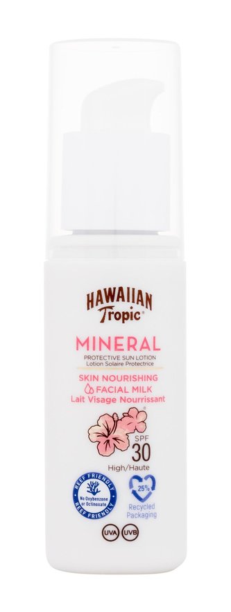 Hawaiian Tropic Mineral Opalovací přípravek na obličej Skin Nourishing Facial Milk 50 ml SPF30 unisex