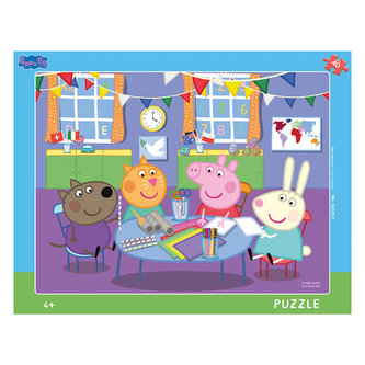 Peppa Pig v škôlke: puzzle doskové 40 dielikov