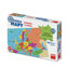 Puzzle mapy Európa: puzzle 69 dielikov