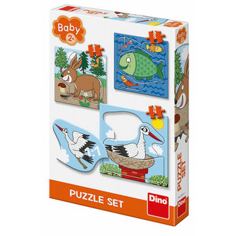 Zvieratká - Kde žijú: baby puzzle set
