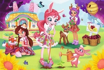 Puzzle Enchantimals V zahradě