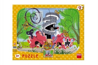 Krtko opravár: puzzle doskové 12 dielikov