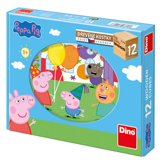 Peppa Pig: drevené kocky 12 ks