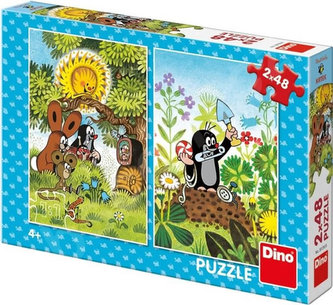 Krtko a kamaráti: puzzle 2x48 dielikov