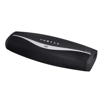 Reproduktor Trevi, XR 200BT/BK, aktivní, přenosný, s připojením Bluetooth, 2 stereofonní přední reproduktory s basovým reflexem, přehrávač souborů MP3 z USB/Micro SD, AUX IN, lithiová baterie, 25 W
