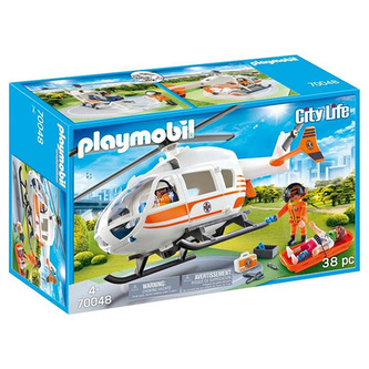 Záchranný vrtulník Playmobil, Nemocnice, 38 dílků