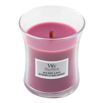 Sviečka oválna váza WoodWick, Lesné ovocie a repa, 85 g