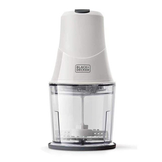 Sekáček potravin Black+Decker, BXCH260E, kompaktní design, velká kapacita 500 ml, 2 funkce, 2 rychlosti, odnímatelné nože z nerez oceli, 260 W