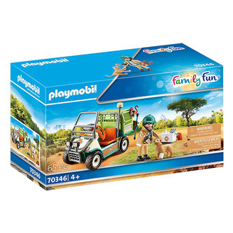 Veterináři v Zoo s autem Playmobil, Zoo, 65 dílků
