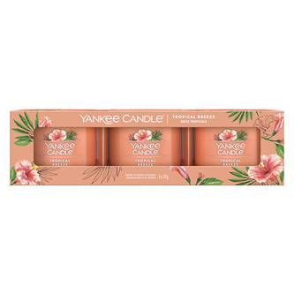 Sada votivní svíček Yankee Candle, Tropický vánek, 3 x 37 g