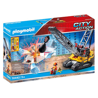 Pásový jeřáb Playmobil, Stavba, 93 dílků