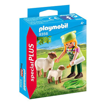 Farmárka s ovcami Playmobil, Statok, 5 dielikov
