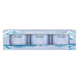 Sada votivní svíček Yankee Candle, Oceánský vzduch, 3 x 37 g