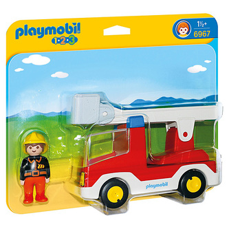 Hasičské auto Playmobil, 1.2.3, 2 ks