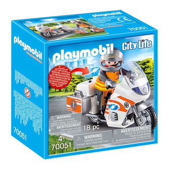 Doktor na motorce Playmobil, Nemocnice, 18 dílků