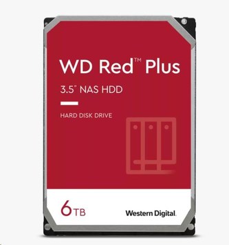 WD RED PLUS NAS WD60EFZX 6TB SATAIII/600 128MB cache 185 MB/s CMR