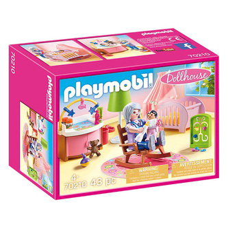 Detská izba dojčatá Playmobil, Domčeky pre bábiky a príslušenstvo, 43 dielikov