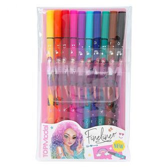 Sada fixů Top Model, 10 barev, 2 šablony