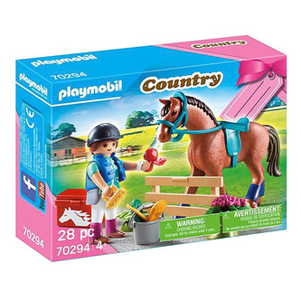 Žokejka Playmobil, Jezdecký dvůr, 28 dílků