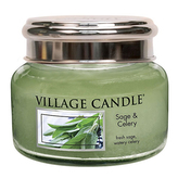 Svíčka ve skleněné dóze Village Candle, Svěží šalvěj, 312 g