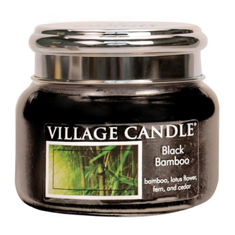 Svíčka ve skleněné dóze Village Candle, Černý bambus, 312 g