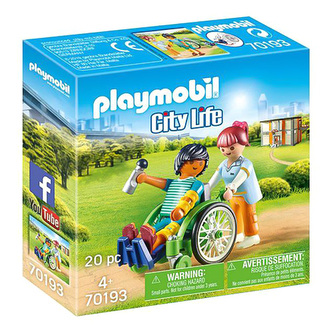 Pacient na vozíku Playmobil, Život v meste, 20 dielikov