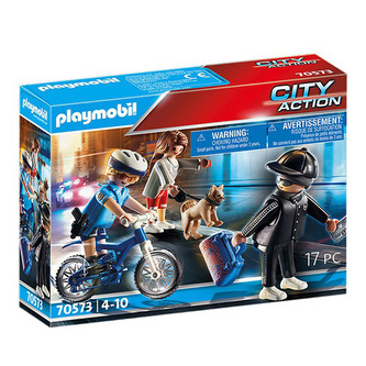 Policejní kolo Playmobil, Policie, 17 dílků