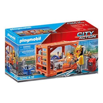 Výroba kontejnerů Playmobil, Nákladní doprava, 60 dílků