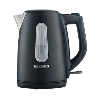 Rychlovarná konvice Severin, WK 9553, kapacita 1 L, bezpečnostní pojistka, osvětlená stupnice hladiny vody, otočná o 360°, skryté topné těleso, z kvalitní nerezové oceli, odnímatelný a omyvatelný filtr, 2200 W