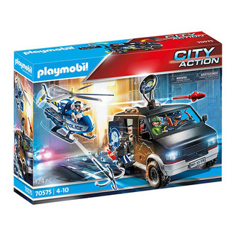 Policejní helikoptéra Playmobil, Policie, 124 dílků