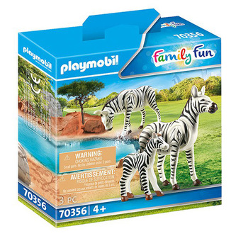 Zebry s mládětem Playmobil, Zoo, 3 dílky