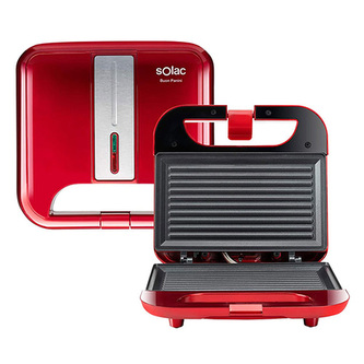 Sendvičovač Solac, SD5057 BUON PANINI, sendvičovač a gril 2 v 1, 750 W