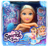 Česací hlava Sparkle Girlz se stylingem nehtů