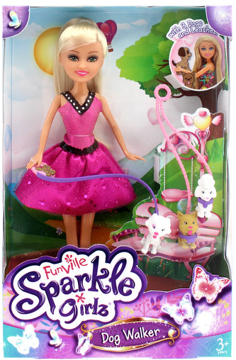 Panenka Sparkle Girlz s pejskem