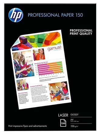HP Professional Laser Photo Paper, Glossy, A4, 150 hárkov, 150 g/m2