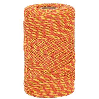 Lanko pro elektrický ohradník, průměr 2 mm, žluto-oranžové