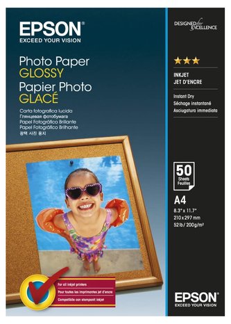 EPSON fotopapír C13S042539/ A4 / Lesklý/ 50ks