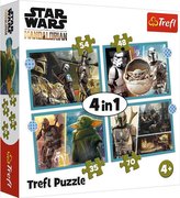Puzzle 4v1 Mandalorian/Star Wars 28,5x20,5cm v krabici 28x28x6cm