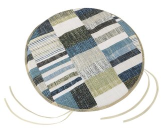 Sedák EMA kulatý hladký - dlaždice modrošedé - průměr 40 cm, výška puru 2 cm