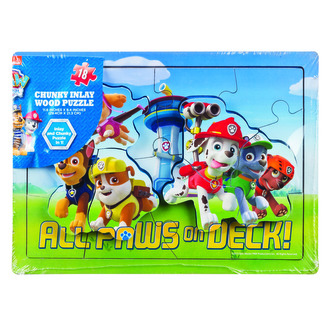 Vystupující dřevěné puzzle Tlapková patrola