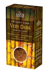 Grešík Cukr Very Dark třtinový přírodní tmavý 300 g
