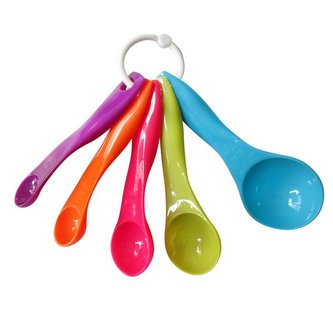 SET ODMĚŘOVACÍCH LŽIČEK, 5KS, PLAST