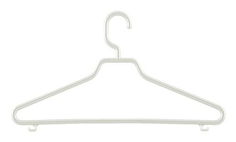 RAMÍNKO BIMBO S PEVNÝM HÁČKEM SET 3KS, BÍLÁ