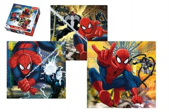 Puzzle Spiderman 3v1 20x19,5cm v krabici 28x28cm