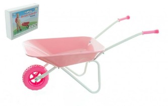 Plechové koliesko Yupee veľké ružové 78x40x32cm v krabici