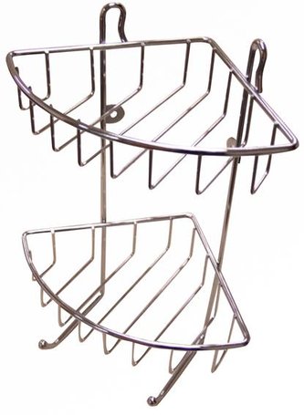 polička rohová dvoupatrová 30 x 22,5 x 16,8 cm